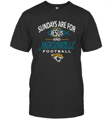 Sundays Are For Jesus and Jacksonville Funny Football Men's T-Shirt Men's T-Shirt - belovedtshirt