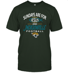 Sundays Are For Jesus and Jacksonville Funny Football Men's T-Shirt Men's T-Shirt - belovedtshirt