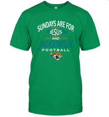 Sundays Are For Jesus and Jacksonville Funny Football Men's T-Shirt Men's T-Shirt - belovedtshirt