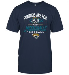 Sundays Are For Jesus and Jacksonville Funny Football Men's T-Shirt