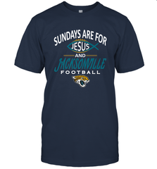 Sundays Are For Jesus and Jacksonville Funny Football Men's T-Shirt Men's T-Shirt - belovedtshirt