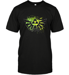 Legend Of Zelda Triforce Logo Paint Splatter Men's T-Shirt Men's T-Shirt - belovedtshirt