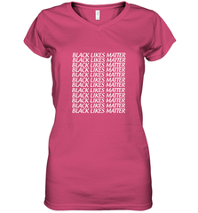 Black Lives Matter Women's V-Neck T-Shirt Women's V-Neck T-Shirt - belovedtshirt