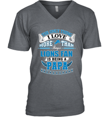 NFL The Only Thing I Love More Than Being A Detroit Lions Fan Is Being A Papa Football Men's V-Neck Men's V-Neck - belovedtshirt
