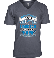 NFL The Only Thing I Love More Than Being A Detroit Lions Fan Is Being A Papa Football Men's V-Neck Men's V-Neck - belovedtshirt