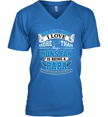 NFL The Only Thing I Love More Than Being A Detroit Lions Fan Is Being A Papa Football Men's V-Neck Men's V-Neck - belovedtshirt