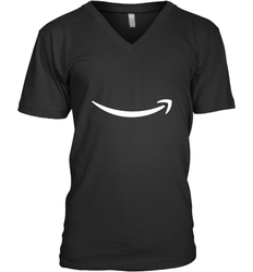 Smile Shirt  White Logo Men's V-Neck