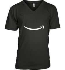 Smile Shirt  White Logo Men's V-Neck Men's V-Neck - belovedtshirt