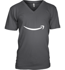 Smile Shirt  White Logo Men's V-Neck Men's V-Neck - belovedtshirt