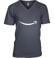 Smile Shirt  White Logo Men's V-Neck Men's V-Neck - belovedtshirt