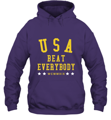 USA Beat Everybody Shirt _ USA Beat Everybody Hooded Sweatshirt Hooded Sweatshirt - belovedtshirt