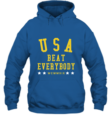 USA Beat Everybody Shirt _ USA Beat Everybody Hooded Sweatshirt Hooded Sweatshirt - belovedtshirt