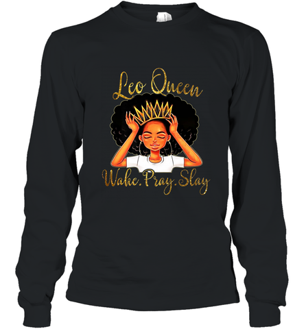 Leo Queens Are Born in July 23 August 22 Long Sleeve T-Shirt Long Sleeve T-Shirt / Black / S Long Sleeve T-Shirt - belovedtshirt