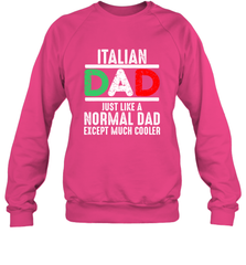 Italian Dad Much Cooler 3 Colours Italy Flag Fathers Day Crewneck Sweatshirt Crewneck Sweatshirt - belovedtshirt