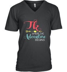 TK Transitional Kindergarten Where The Adventure Begins Men's V-Neck Men's V-Neck - belovedtshirt