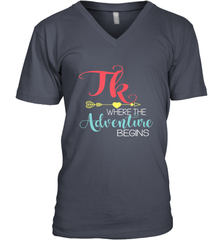 TK Transitional Kindergarten Where The Adventure Begins Men's V-Neck Men's V-Neck - belovedtshirt
