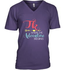 TK Transitional Kindergarten Where The Adventure Begins Men's V-Neck Men's V-Neck - belovedtshirt