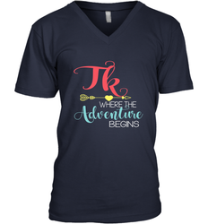 TK Transitional Kindergarten Where The Adventure Begins Men's V-Neck