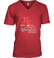 TK Transitional Kindergarten Where The Adventure Begins Men's V-Neck Men's V-Neck - belovedtshirt