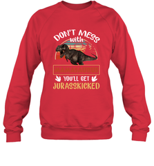 Dont mess with Mamasaurus Crewneck Sweatshirt Crewneck Sweatshirt - belovedtshirt
