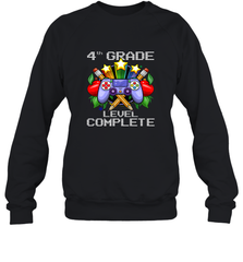 4th Grade Level Complete Back To School Gift Boys Girls Crewneck Sweatshirt Crewneck Sweatshirt - belovedtshirt