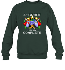 4th Grade Level Complete Back To School Gift Boys Girls Crewneck Sweatshirt Crewneck Sweatshirt - belovedtshirt