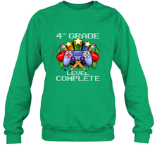 4th Grade Level Complete Back To School Gift Boys Girls Crewneck Sweatshirt Crewneck Sweatshirt - belovedtshirt