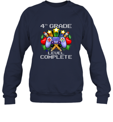 4th Grade Level Complete Back To School Gift Boys Girls Crewneck Sweatshirt