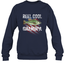 REEL COOL GRANDPA Crewneck Sweatshirt Crewneck Sweatshirt - belovedtshirt