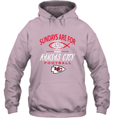 Sundays Are For Jesus and Kansas City Funny Football Hooded Sweatshirt Hooded Sweatshirt - belovedtshirt