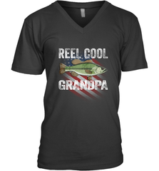 REEL COOL GRANDPA Men's V-Neck Men's V-Neck - belovedtshirt