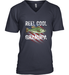 REEL COOL GRANDPA Men's V-Neck Men's V-Neck - belovedtshirt