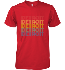 Vintage 1980s Style Detroit Michigan Men's Premium T-Shirt Men's Premium T-Shirt - belovedtshirt
