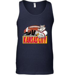 NFL Kansas City Football Logo Skyline Cityscape Men's Tank Top