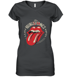 Mens The Rolling Stones 50th Anniversary Logo Women's V-Neck T-Shirt