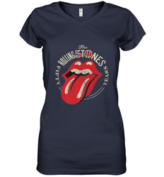 Mens The Rolling Stones 50th Anniversary Logo Women's V-Neck T-Shirt