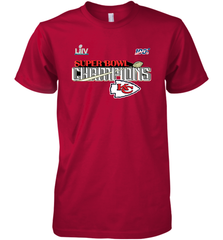 Youth Kansas City Chiefs NFL Pro Line by Fanatics Super Bowl LIV Champions Trophy Men's Premium T-Shirt Men's Premium T-Shirt - belovedtshirt