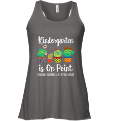 Kindergarten is on point, 1st day of school cactus teacher Women's Racerback Tank Women's Racerback Tank - belovedtshirt