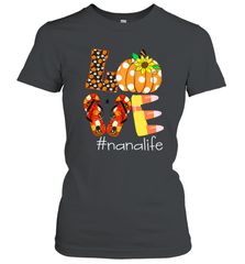 Funny Love Nanalife Pumpkin Flip Flops Nana Life Halloween Women's T-Shirt Women's T-Shirt - belovedtshirt