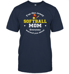 Crazy Softball Mom Men's T-Shirt