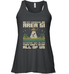 Storm Area 51 5K Fun Run They Can't Stop Us All Vintage UFO Women's Racerback Tank Women's Racerback Tank - belovedtshirt